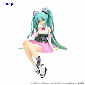 Vocaloid: Miku Morning Glory Pink Ver. Noodle Stopper Prize Figure Mini Statue