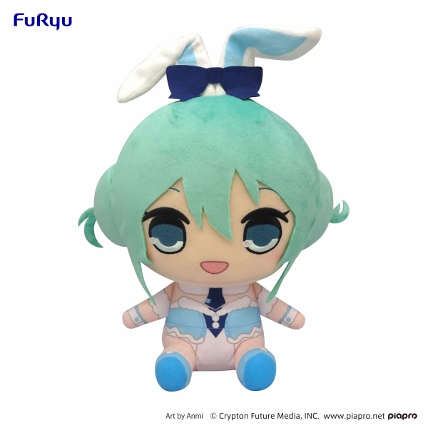 Hand Sculpted Limited Statue Vocaloid: Miku White Rabbit Kyurumaru Plush