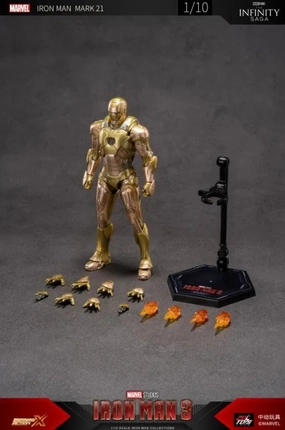 ZD Toys Ironman 3 Ironman Mark 21 1/10 Scale Collectible Figure Gaming Unit